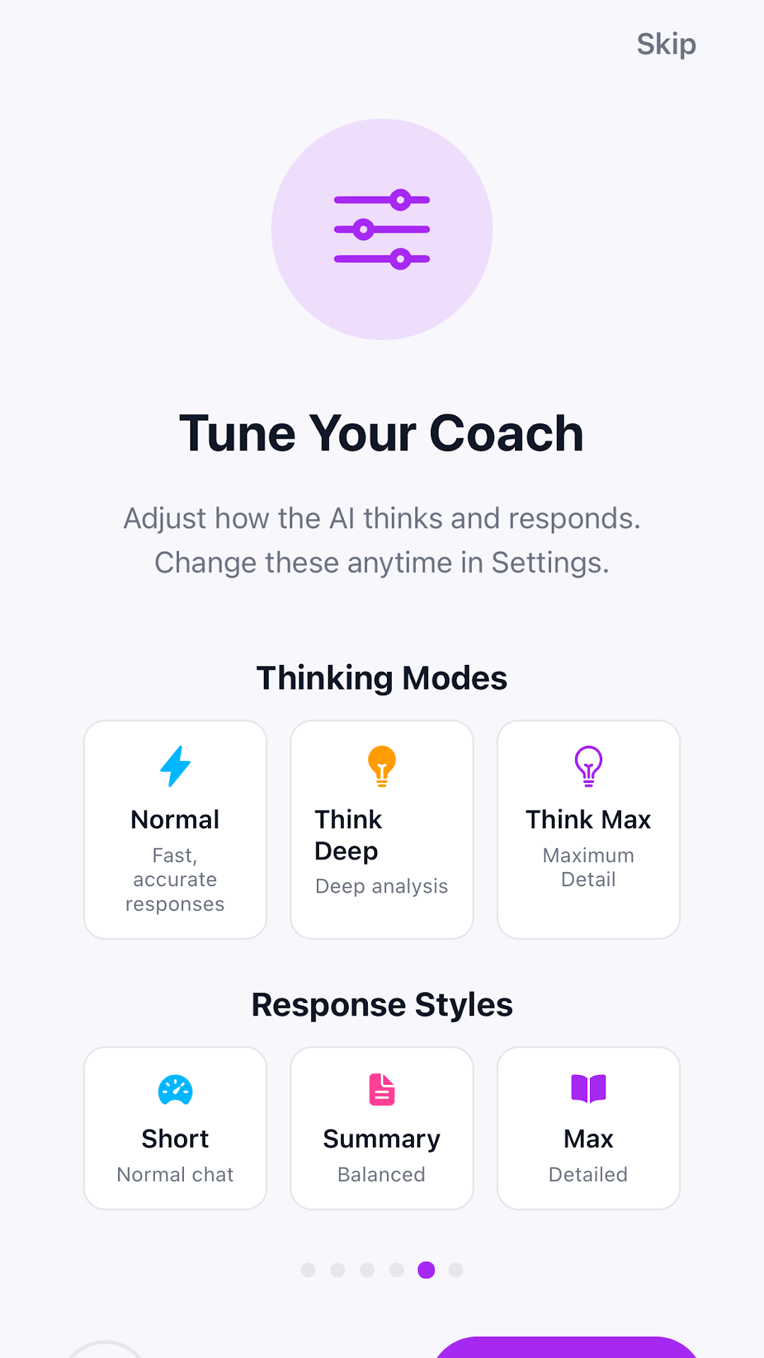 Tune your coach